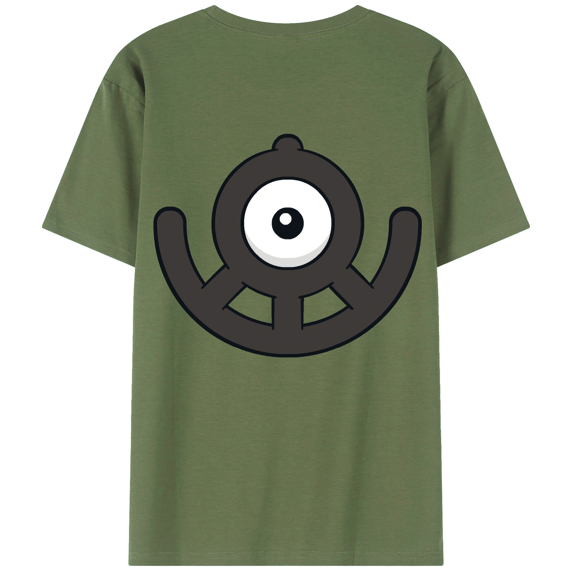 （画像用） ポケットモンスター Pokémon 綿100％ メンズ半袖Tシャツ（バックプリント） 通気性